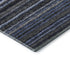 8' X 10' Blue And Gray Striped Washable Area Rug With UV Protection