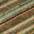 8' Coral Green And Blue Striped Washable Round Rug With UV Protection