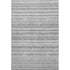 5' X 8' Gray And Silver Striped Washable Area Rug With UV Protection