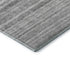 5' X 8' Gray And Silver Striped Washable Area Rug With UV Protection