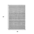 5' X 8' Gray And Silver Striped Washable Area Rug With UV Protection