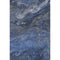 5' X 8' Blue Gray And Ivory Abstract Washable Area Rug With UV Protection