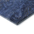 8' Blue Gray And Ivory Abstract Washable Round Rug With UV Protection