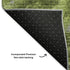 8' X 10' Green Gray And Ivory Abstract Washable Area Rug With UV Protection