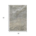 5' X 8' Taupe Gray And Ivory Abstract Washable Area Rug With UV Protection