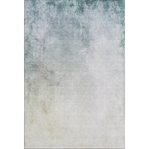 8' X 10' Beige And Ivory Abstract Washable Area Rug With UV Protection
