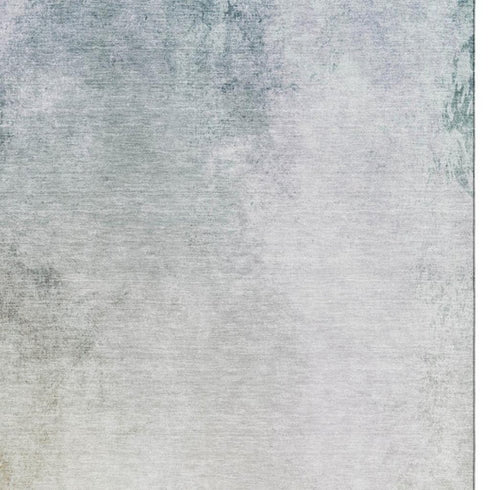 8' X 10' Beige And Ivory Abstract Washable Area Rug With UV Protection