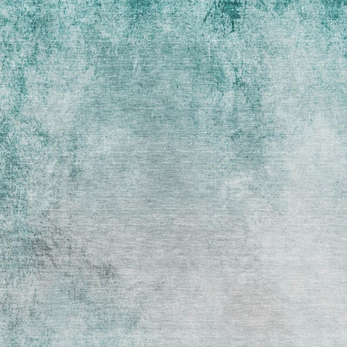 5' X 8' Teal And Ivory Abstract Washable Area Rug With UV Protection