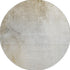 8' Taupe And Ivory Abstract Washable Round Rug With UV Protection
