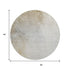 8' Taupe And Ivory Abstract Washable Round Rug With UV Protection