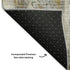 5' X 8' Brown Gray And Ivory Abstract Washable Area Rug With UV Protection