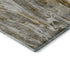 5' X 8' Brown Gray And Ivory Abstract Washable Area Rug With UV Protection
