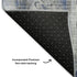 8' X 10' Blue Gray And Ivory Abstract Washable Area Rug With UV Protection