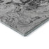 5' X 8' Gray And Ivory Abstract Washable Area Rug With UV Protection