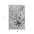 8' X 10' Gray And Ivory Abstract Washable Area Rug With UV Protection