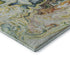 8' X 10' Ivory Yellow And Blue Abstract Washable Area Rug With UV Protection