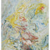 8' X 10' Ivory Yellow And Blue Abstract Washable Area Rug With UV Protection
