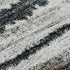 5' X 8' Brown Gray And Ivory Striped Washable Area Rug With UV Protection