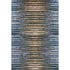 5' X 8' Blue Brown And Gray Striped Washable Area Rug With UV Protection