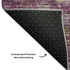 5' X 8' Blush Gray And Ivory Abstract Washable Area Rug With UV Protection