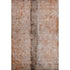 5' X 8' Chili Red Brown And Ivory Abstract Washable Area Rug With UV Protection