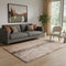 5' X 8' Chili Red Brown And Ivory Abstract Washable Area Rug With UV Protection
