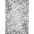8' X 10' Black And Ivory Abstract Washable Area Rug With UV Protection