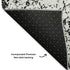 8' X 10' Black And Ivory Abstract Washable Area Rug With UV Protection