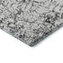 8' X 10' Black And Ivory Abstract Washable Area Rug With UV Protection