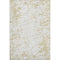 5' X 8' Gold And Ivory Abstract Washable Area Rug With UV Protection