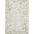 5' X 8' Gold And Ivory Abstract Washable Area Rug With UV Protection