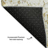 5' X 8' Gold And Ivory Abstract Washable Area Rug With UV Protection
