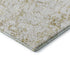 5' X 8' Gold And Ivory Abstract Washable Area Rug With UV Protection
