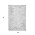 5' X 8' Gray And Ivory Abstract Washable Area Rug With UV Protection