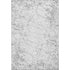 5' X 8' Gray And Ivory Abstract Washable Area Rug With UV Protection