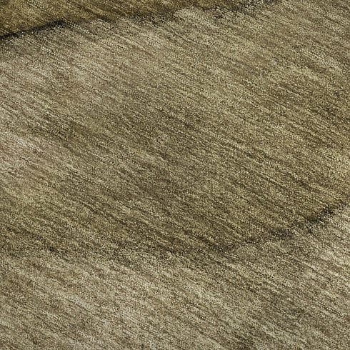 5' X 8' Brown Ivory And Beige Abstract Washable Area Rug With UV Protection