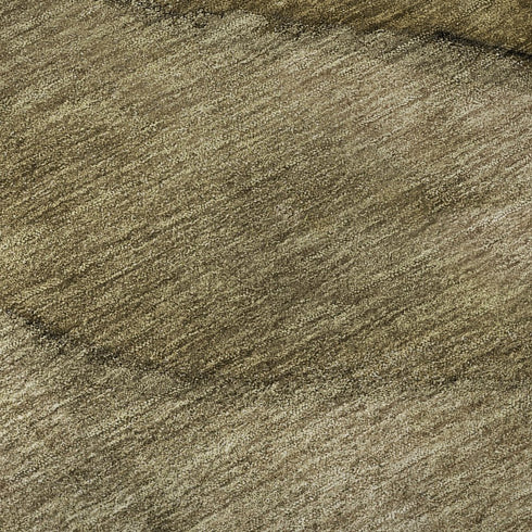 9' X 12' Brown Ivory And Beige Abstract Washable Area Rug With UV Protection
