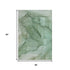 5' X 8' Green And Ivory Abstract Washable Area Rug With UV Protection