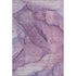 5' X 8' Purple And Ivory Abstract Washable Area Rug With UV Protection