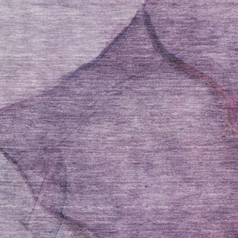 8' X 10' Purple And Ivory Abstract Washable Area Rug With UV Protection
