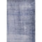 8' X 10' Navy Blue And Ivory Abstract Washable Area Rug With UV Protection