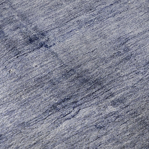 8' X 10' Navy Blue And Ivory Abstract Washable Area Rug With UV Protection