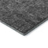9' X 12' Charcoal And Silver Floral Washable Area Rug With UV Protection