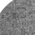 9' X 12' Charcoal And Silver Floral Washable Area Rug With UV Protection