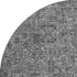 9' X 12' Charcoal And Silver Floral Washable Area Rug With UV Protection