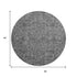 9' X 12' Charcoal And Silver Floral Washable Area Rug With UV Protection