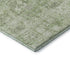 9' X 12' Green And Ivory Floral Washable Area Rug With UV Protection
