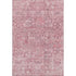 9' X 12' Pink And Ivory Floral Washable Area Rug With UV Protection