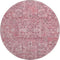 9' X 12' Pink And Ivory Floral Washable Area Rug With UV Protection