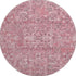 9' X 12' Pink And Ivory Floral Washable Area Rug With UV Protection